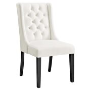 White finish button tufted performance velvet dining chairs - set of 2 by Modway additional picture 3