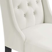 White finish button tufted performance velvet dining chairs - set of 2 by Modway additional picture 6