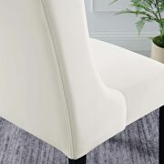 White finish button tufted performance velvet dining chairs - set of 2 by Modway additional picture 9