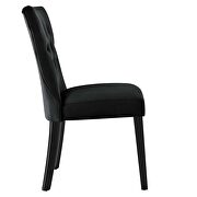 Black finish softly tapered back performance velvet dining chairs - set of 2 by Modway additional picture 4