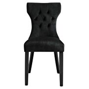 Black finish softly tapered back performance velvet dining chairs - set of 2 by Modway additional picture 7