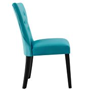 Blue finish softly tapered back performance velvet dining chairs - set of 2 by Modway additional picture 4