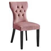 Dusty rose finish softly tapered back performance velvet dining chairs - set of 2 by Modway additional picture 3