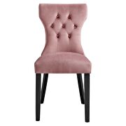 Dusty rose finish softly tapered back performance velvet dining chairs - set of 2 by Modway additional picture 7