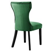 Emerald finish softly tapered back performance velvet dining chairs - set of 2 by Modway additional picture 5