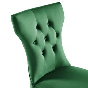 Emerald finish softly tapered back performance velvet dining chairs - set of 2 by Modway additional picture 6