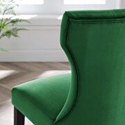 Emerald finish softly tapered back performance velvet dining chairs - set of 2 by Modway additional picture 9