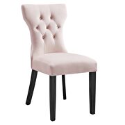Pink finish softly tapered back performance velvet dining chairs - set of 2 by Modway additional picture 3