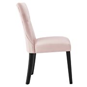Pink finish softly tapered back performance velvet dining chairs - set of 2 by Modway additional picture 4