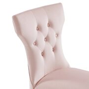 Pink finish softly tapered back performance velvet dining chairs - set of 2 by Modway additional picture 6