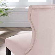 Pink finish softly tapered back performance velvet dining chairs - set of 2 by Modway additional picture 9