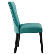 Teal finish softly tapered back performance velvet dining chairs - set of 2 by Modway additional picture 4