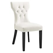 White finish softly tapered back performance velvet dining chairs - set of 2 by Modway additional picture 3