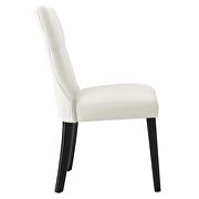 White finish softly tapered back performance velvet dining chairs - set of 2 by Modway additional picture 4