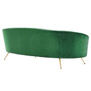 Upholstered performance velvet sofa in emerald finish by Modway additional picture 5