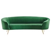Upholstered performance velvet sofa in emerald finish by Modway additional picture 6