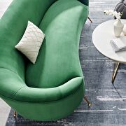 Upholstered performance velvet sofa in emerald finish by Modway additional picture 8