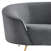 Upholstered performance velvet sofa in gray finish by Modway additional picture 3