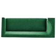 Upholstered performance velvet sofa in emerald finish with asymmetrical armrests by Modway additional picture 8