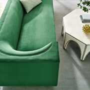 Upholstered performance velvet sofa in emerald finish with asymmetrical armrests by Modway additional picture 9