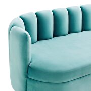 Channel tufted performance velvet sofa in mint finish by Modway additional picture 3