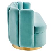 Channel tufted performance velvet sofa in mint finish by Modway additional picture 5