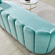 Channel tufted performance velvet sofa in mint finish by Modway additional picture 8