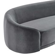 Gray finish performance velvet upholstery sofa by Modway additional picture 3