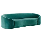 Teal finish performance velvet upholstery sofa by Modway additional picture 2