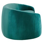 Teal finish performance velvet upholstery sofa by Modway additional picture 4