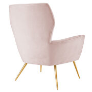 Pink finish button tufted performance velvet upholstery chair by Modway additional picture 5