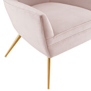 Pink finish button tufted performance velvet upholstery chair by Modway additional picture 6