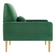 Emerald finish performance velvet upholstery chair by Modway additional picture 4