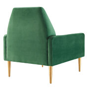 Emerald finish performance velvet upholstery chair by Modway additional picture 6