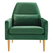 Emerald finish performance velvet upholstery chair by Modway additional picture 7