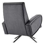Gray finish performance velvet upholstery 360-degree swivel chair by Modway additional picture 6