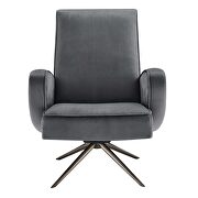 Gray finish performance velvet upholstery 360-degree swivel chair by Modway additional picture 7
