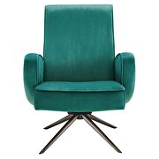 Teal finish performance velvet upholstery 360-degree swivel chair by Modway additional picture 7