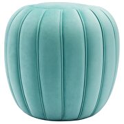 Mint finish channel tufted performance velvet ottoman by Modway additional picture 2