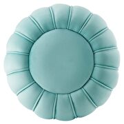 Mint finish channel tufted performance velvet ottoman by Modway additional picture 3
