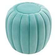 Mint finish channel tufted performance velvet ottoman by Modway additional picture 5