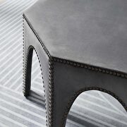 Performance velvet upholstery ottoman in gray finish by Modway additional picture 5