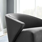 Gray performance velvet chair with brushed gold stainless steel legs by Modway additional picture 8