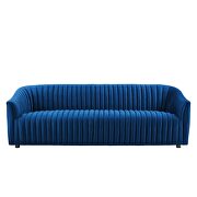 Navy finish performance velvet upholstery channel tufted sofa by Modway additional picture 6