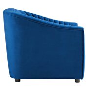 Navy finish performance velvet upholstery channel tufted chair by Modway additional picture 3