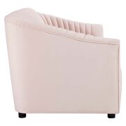 Pink finish performance velvet upholstery channel tufted sofa by Modway additional picture 3