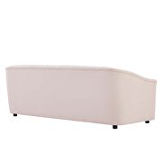 Pink finish performance velvet upholstery channel tufted sofa by Modway additional picture 4