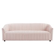 Pink finish performance velvet upholstery channel tufted sofa by Modway additional picture 6