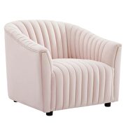 Pink finish performance velvet upholstery channel tufted chair by Modway additional picture 2