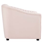 Pink finish performance velvet upholstery channel tufted chair by Modway additional picture 3
